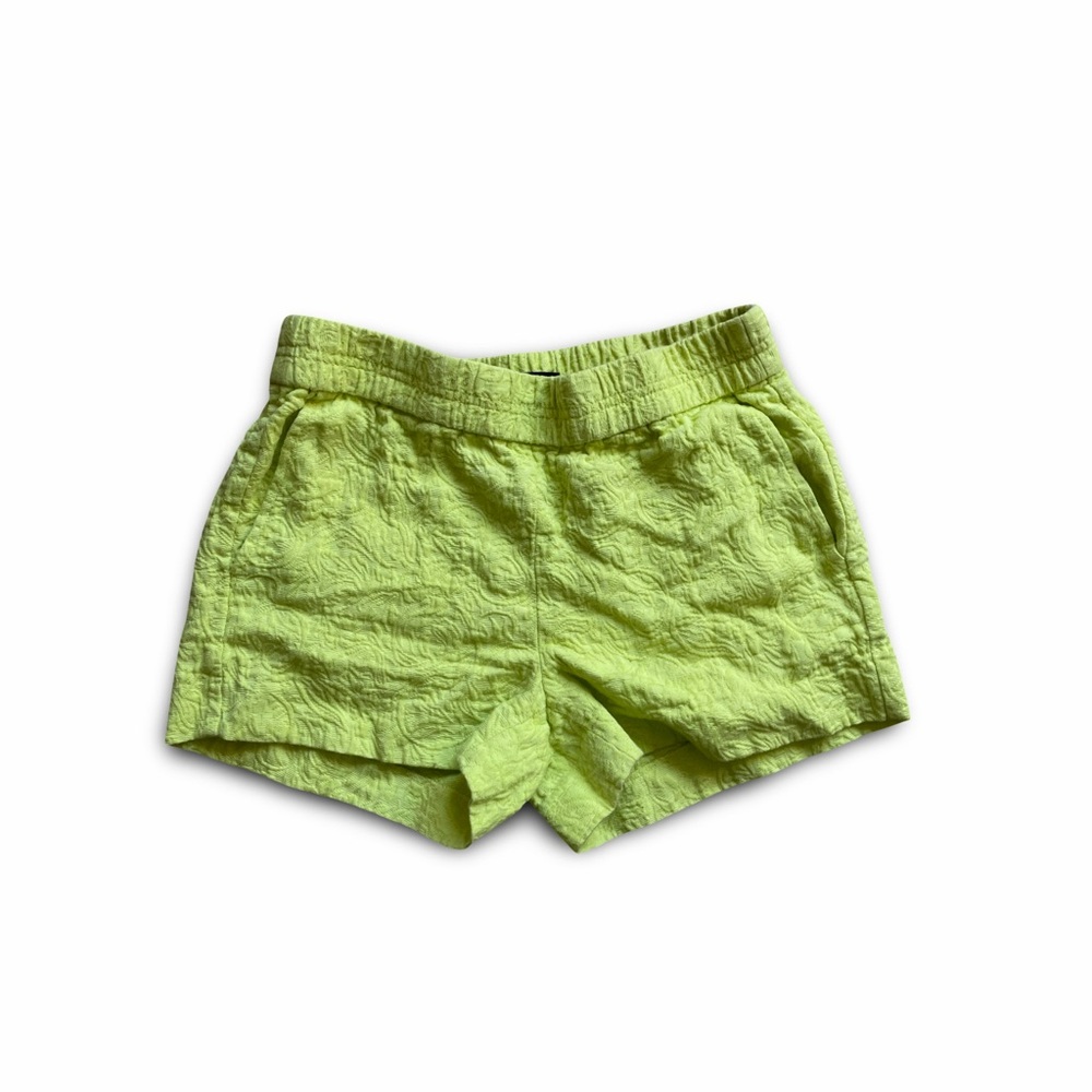 J. Crew High Waist Lime Green Shorts